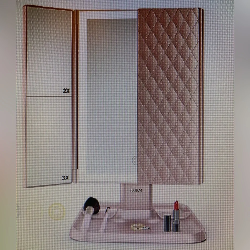 New in box HORM 3 color lighting make up mirror - Picture 3 of 6